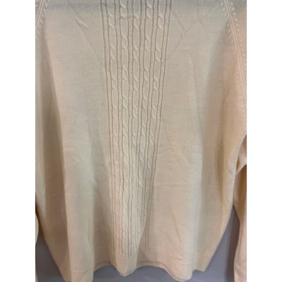 Allison Daley Yellow Sweater, Petite Med, Soft Knit, Spring Layering Essential - Picture 4 of 9